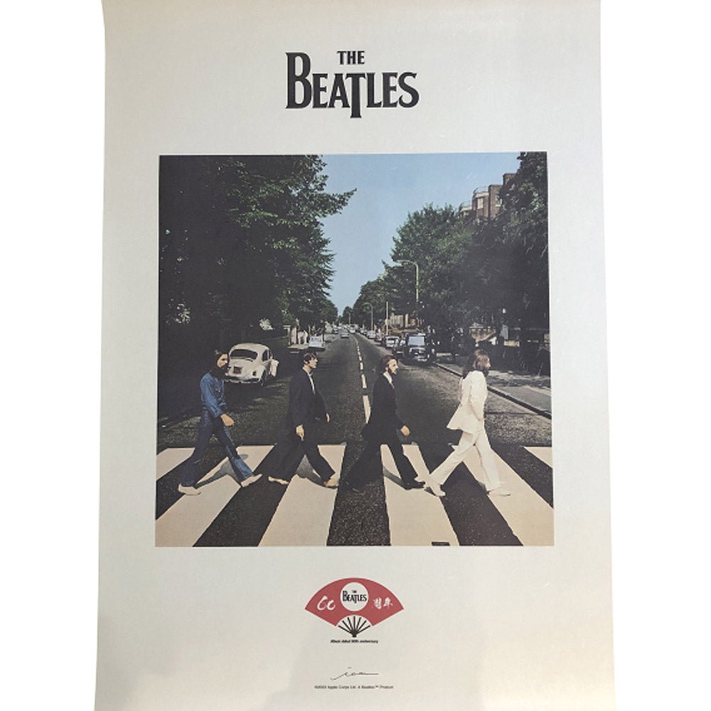 THE BEATLES ビートルズ (結成 65周年 ) - meets Japanese traditional craft Album debut 60th anniversary / 越前和紙 / ABBEY ROAD / ポスター - PGS